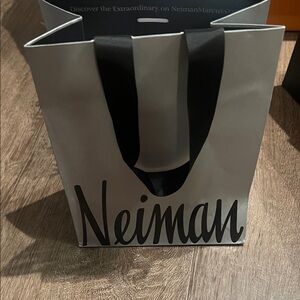Neiman Marcus Black and White Men's Tote